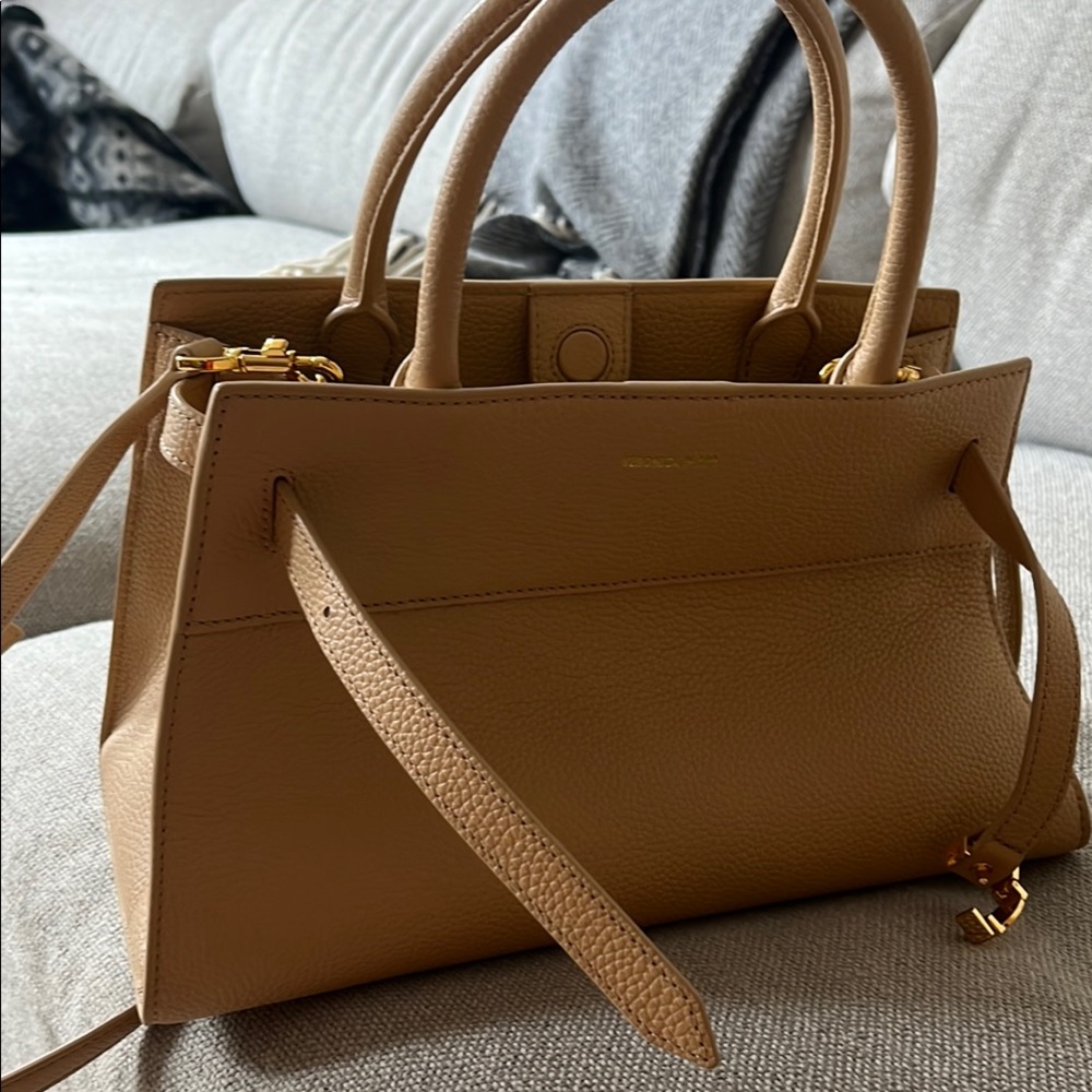Veronica Beard Tan Leather Satchel